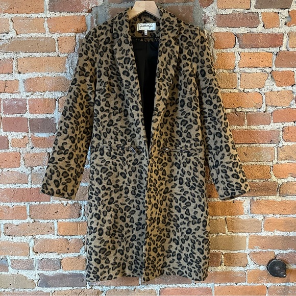 Kendall + Kylie | Leopard Print Coat Medium - Picture 7 of 8